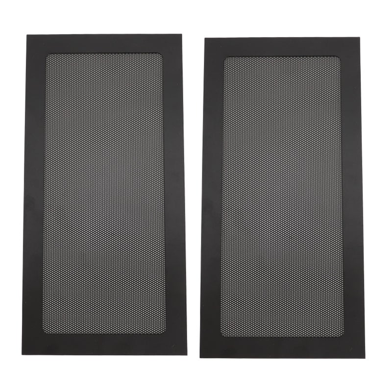 2Pcs Computer Cooler Fan Dust Filter Magnetic Frame PC Fan Dust Mesh PC Cooler Filter Fine Mesh PVC Dust Cover Black - Image 1