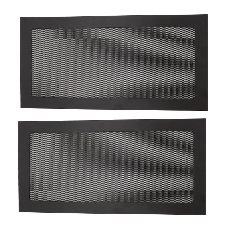 2Pcs Computer Cooler Fan Dust Filter Magnetic Frame PC Fan Dust Mesh PC Cooler Filter Fine Mesh PVC Dust Cover Black - Image 3