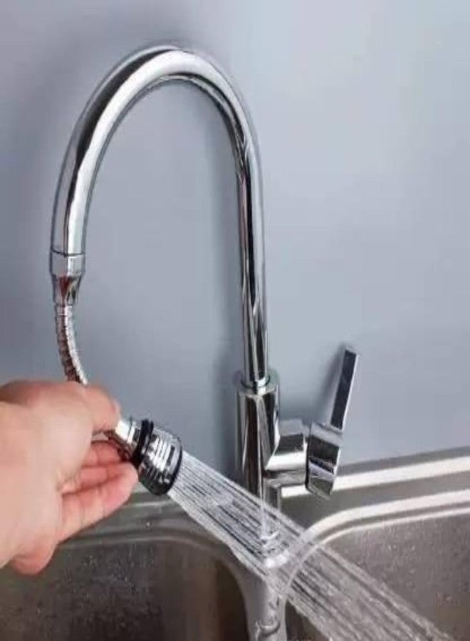Bath Bliss BATHBLISS Turbo Flex 360 Faucet Sprayer Water Extender (6 inch) Multiple use in Bathroom/Kitchen/Outdoor Tap Extension Jet Stream/Water Saving Sprinkler and Aerator,Adjustable Head Nozzle (Pack of 1) - Image 3