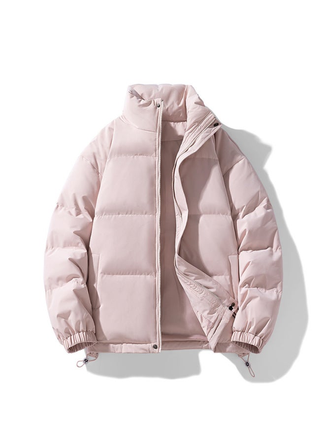 Winter Thick Warm Cotton Coat Casual Bread Suit Simple All-match Men's And Women's Sports Collar Warm Cotton Coat