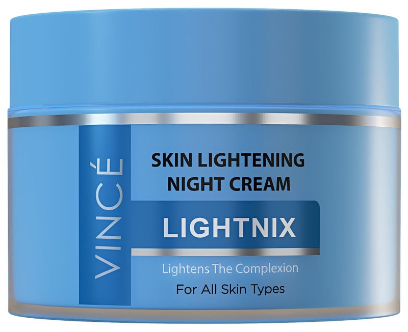 VINCE Skin Lightening Night Cream – Fades Dark Spots, Sun Spots & Dullness – Brightens & Evens Skin Tone Overnight – Hydrates, Smooths & Revives a Glowing Complexion – Paraben-Free, 50ml - Image 1