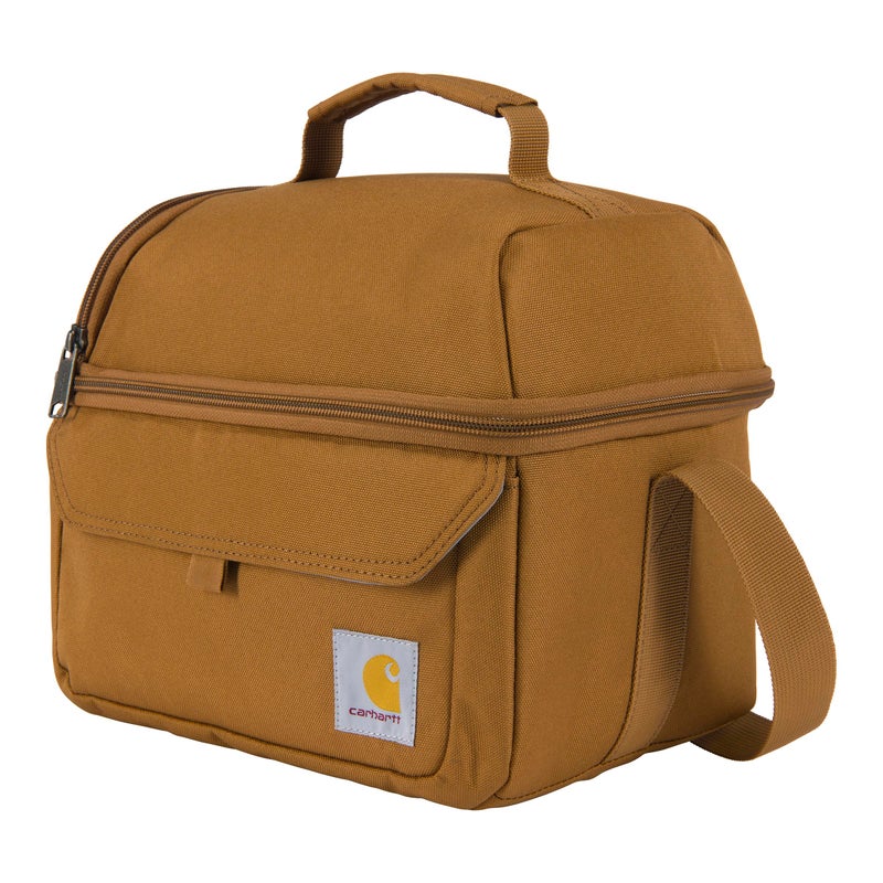 carhartt Carhartt 12 Can Two Compartment Lunch Box  Durable FullyInsulated Lunch Bag for Women  Men Large Lunchbox Carhartt Brown 