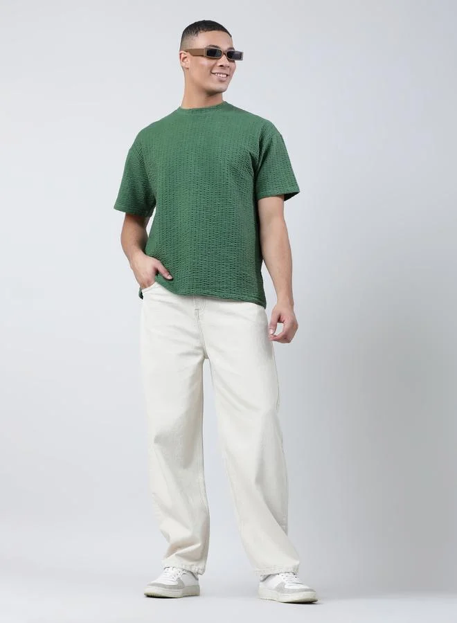 Styli Men Mid-Rise Baggy Fit Cotton Jeans By Bene Kleed