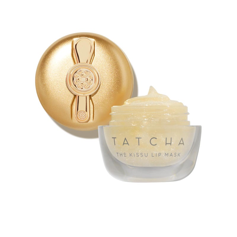 TATCHA The Kissu Gold Leaf Lip Mask | Limited-Edition Restorative Shimmery Lip Mask - Visibly Plumps and Softens for Lush Lips - Image 1