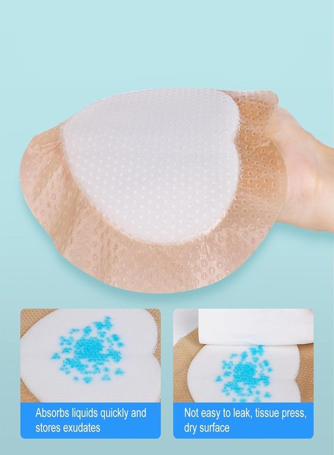 xinxingin Heart Shape Bandage Dressing, Waterproof Band Aid for Wound Protection, Travel Essentials and Home Essentials, 7x7 Inch Cute Bandaids for Kids and Adults - Image 5