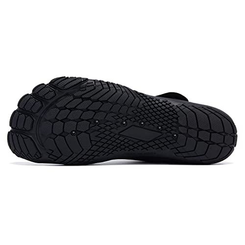 Racqua Mens Womens Water Shoes Quick Dry Barefoot Lightweight Shoes Fishing Swim Pool Beach Aqua Shoes Surfing Diving Hiking Sport Shoes Black 9.5 Women/8.5 Men - Image 5