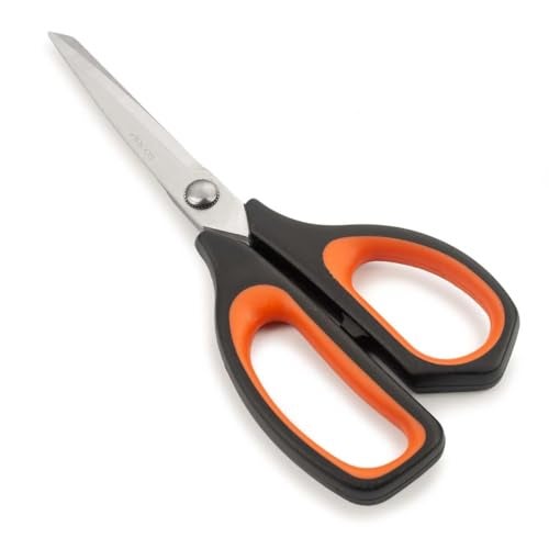 Arcos Kitchen Scissors 8 Inch Stainless Steel. Scissors for Meat Use. Polypropylene Handle and 215 mm Blade. Series Prochef. Black and Red Color - Image 1