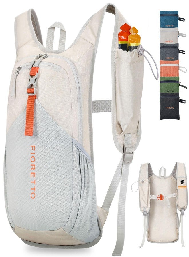 FIORETTO 15L Hiking Backpack for Women Men Mini Packable Backpack Lightweight Small Daypack for Camping Travel Outdoor, Beige - Image 1