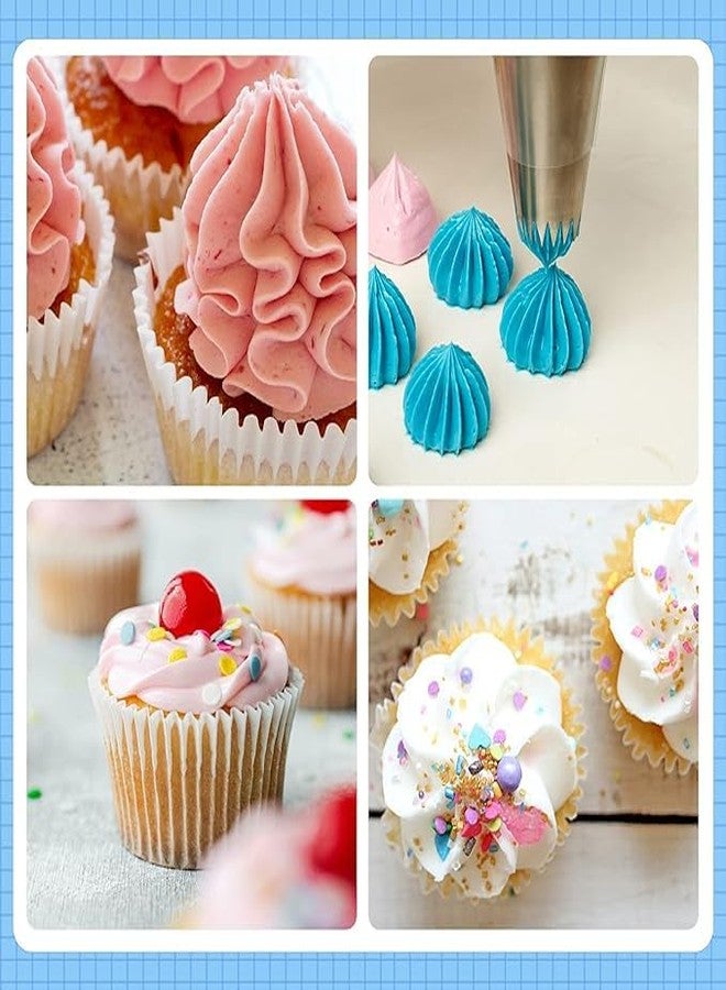 LEGACYCART8Pcs Large Piping Tips Set,Stainless Steel Icing Tips with 10 Disposable Pastry Bags for Cake Decorating - Image 5