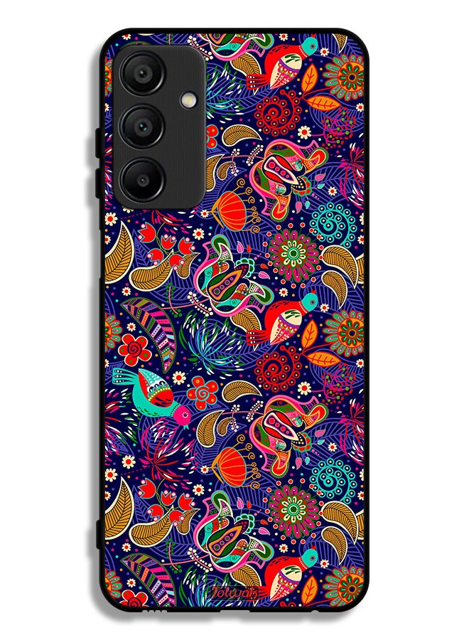Tolwak Samsung Galaxy A15 5G Protective Case Cover Pattern Colorful Birds Leaf Flowers - Image 1