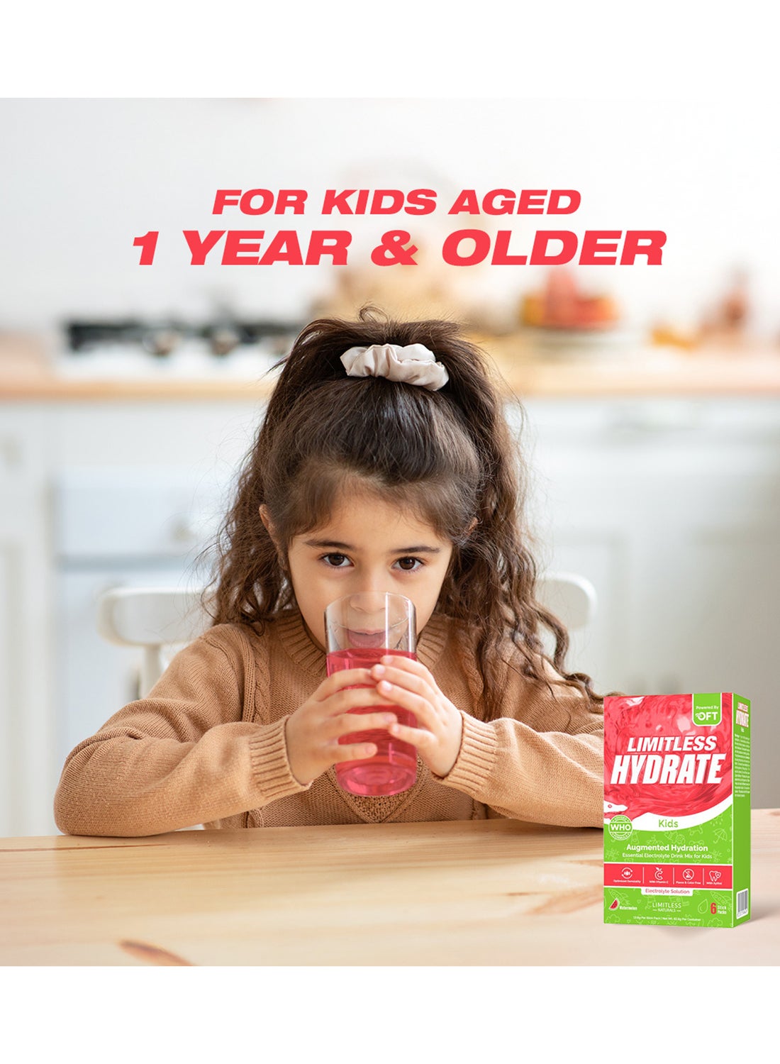 Eva Pharma Watermelon Hydrate Kids Sachets 6Pcs