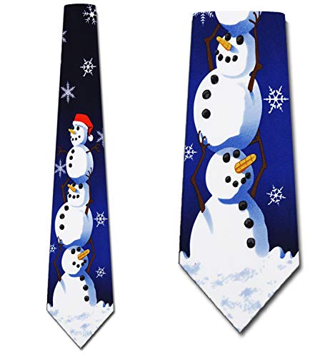 Three Rooker Christmas Ties Snowman NeckTie Mens tie - Image 2