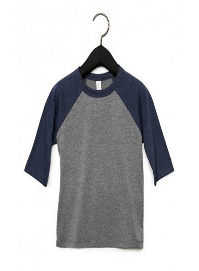 BELLA+CANVAS Bella Canvas 3/4-Sleeve Baseball T-Shirt (3200T) White/Red, 5T - Image 4
