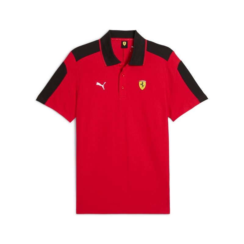 PUMA Scuderia Ferrari HP Race MT7 Mens Red Polo Shirt - Image 4
