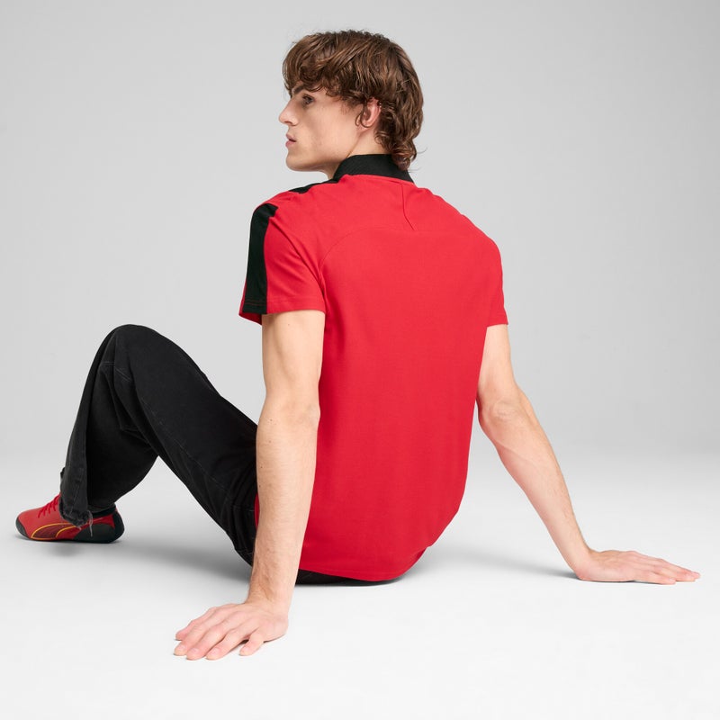 PUMA Scuderia Ferrari HP Race MT7 Mens Red Polo Shirt - Image 2