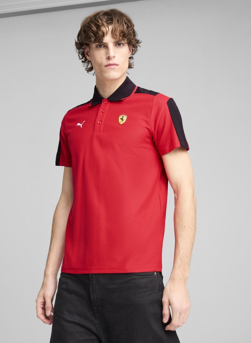 PUMA Scuderia Ferrari HP Race MT7 Mens Red Polo Shirt - Image 1