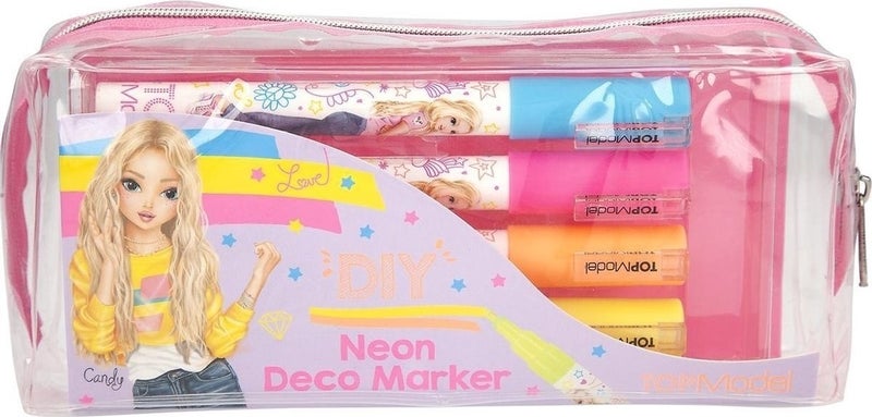 Top Model Multicolour Marker Set With Pencil Case - Image 2