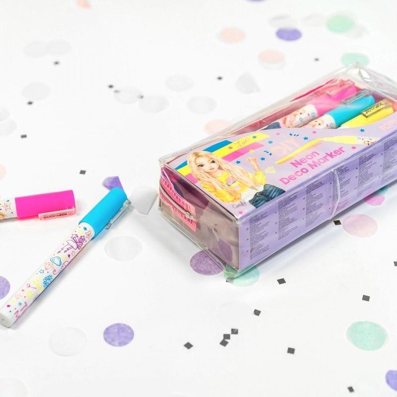 Top Model Multicolour Marker Set With Pencil Case - Image 3