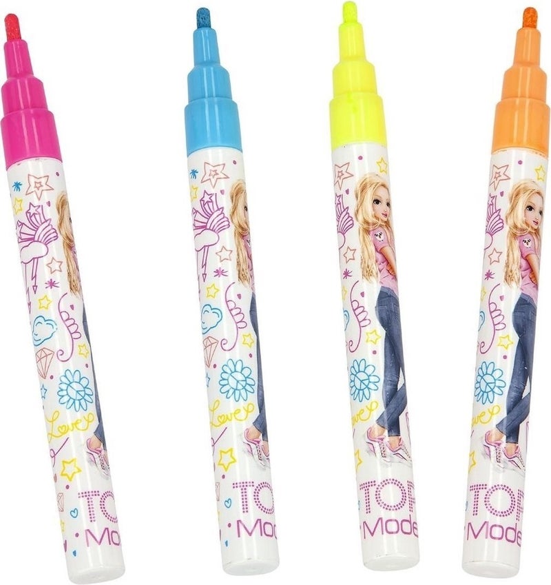 Top Model Multicolour Marker Set With Pencil Case - Image 4