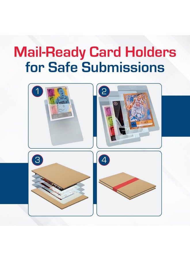 BCW - Semi Rigid Card Holder - 50 Ct Trading Card Sleeves | Psa, Bgs, Sgc & Csg Grading Submission Sleeves For Cards | Sports Card, Mtg Card Sleeves, Pokemon Card - Save Or Grade! - Image 1