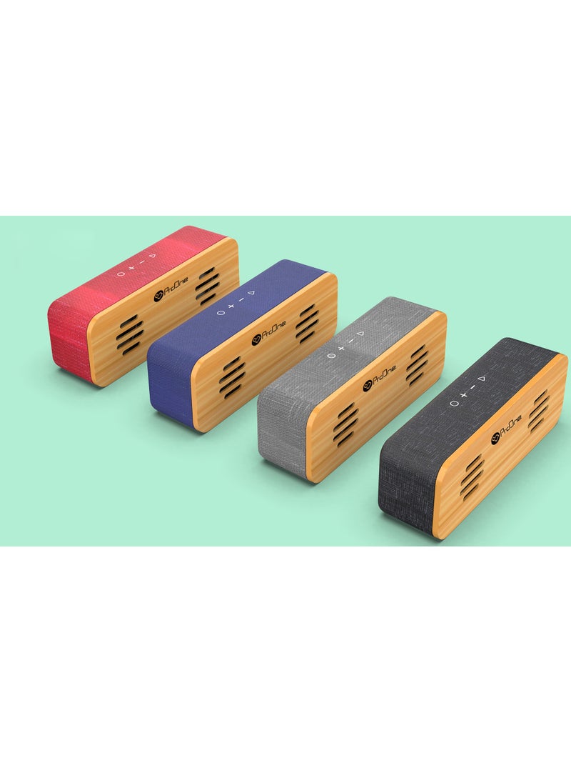 ProOne - ProOne PSB4101 Portable Wireless Speaker, True Wireless Stereo,Portable Bluetooth speaker, Waterproof Sound box Dual 5W Speakers,UP to 7-Hour Playtime Supports TF Card, AUX, Micro USB, - Image 1