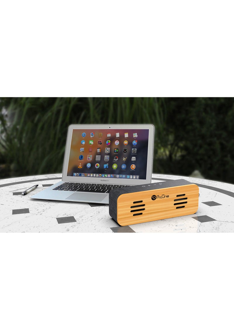 ProOne - ProOne PSB4101 Portable Wireless Speaker, True Wireless Stereo,Portable Bluetooth speaker, Waterproof Sound box Dual 5W Speakers,UP to 7-Hour Playtime Supports TF Card, AUX, Micro USB, - Image 1