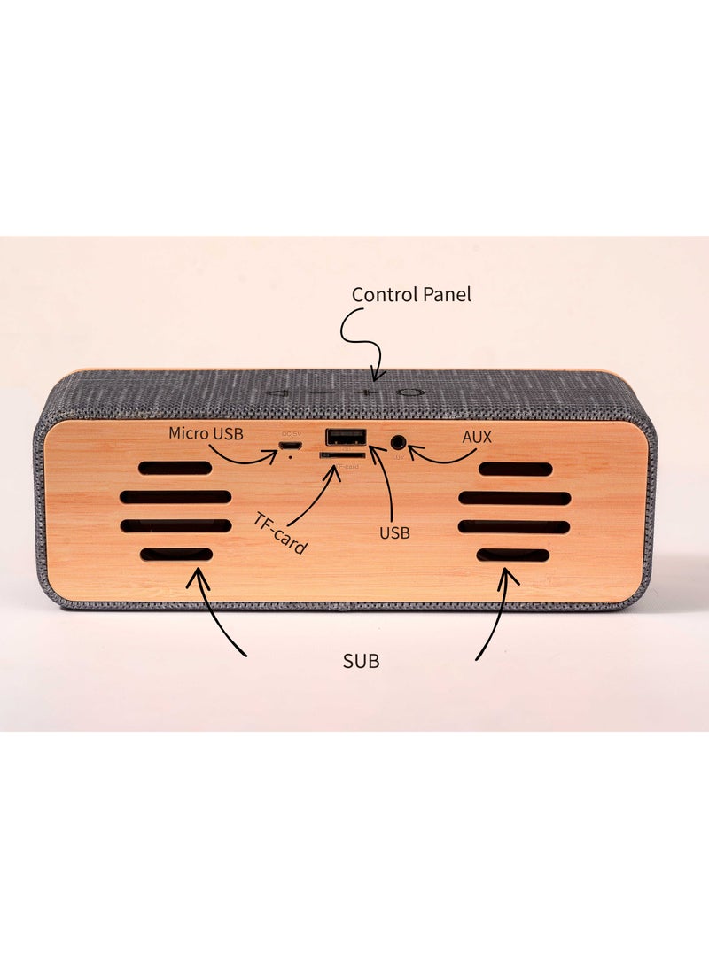 ProOne - ProOne PSB4101 Portable Wireless Speaker, True Wireless Stereo,Portable Bluetooth speaker, Waterproof Sound box Dual 5W Speakers,UP to 7-Hour Playtime Supports TF Card, AUX, Micro USB, - Image 1