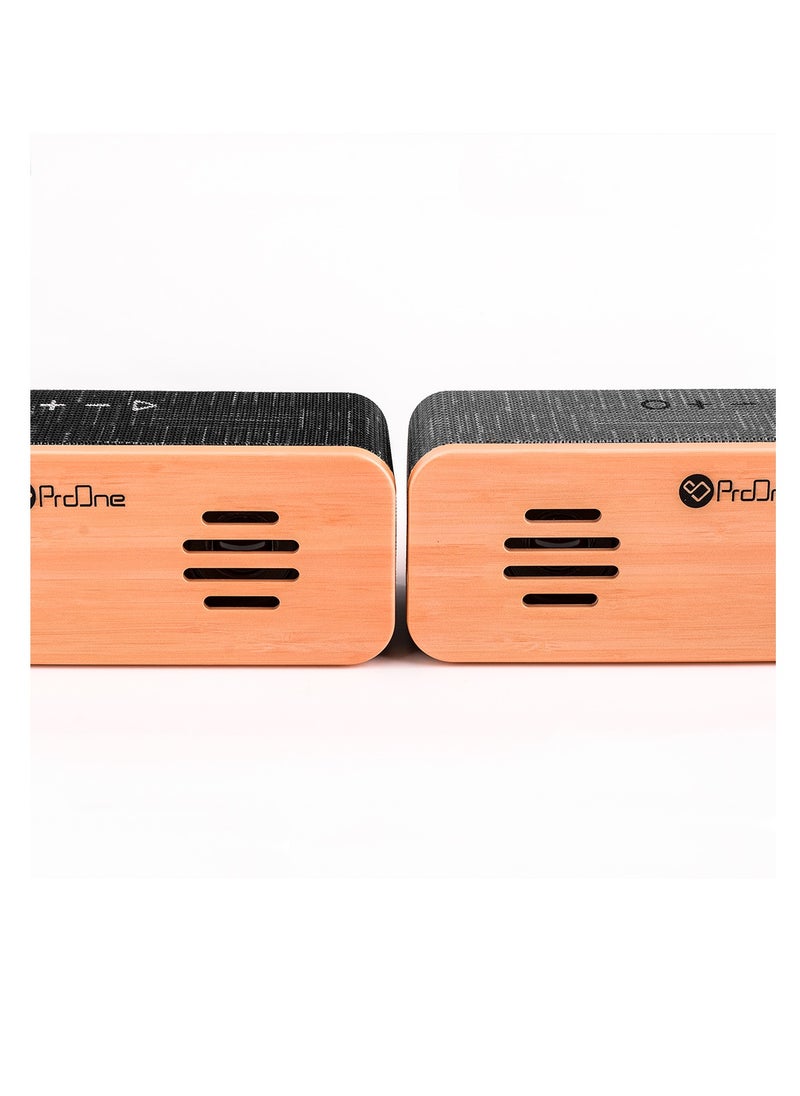 ProOne - ProOne PSB4101 Portable Wireless Speaker, True Wireless Stereo,Portable Bluetooth speaker, Waterproof Sound box Dual 5W Speakers,UP to 7-Hour Playtime Supports TF Card, AUX, Micro USB, - Image 1
