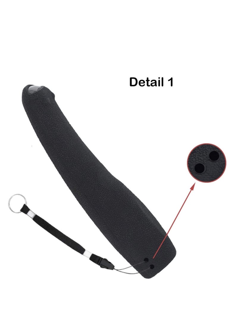 Y&D Silicone Protective Cover TV Remote Control Case,Black Shockproof Protector Non-slip for LG AN-MR600/ AN-MR650/ AN-MR18BA with Lanyard Smart Home Accessory - Image 5