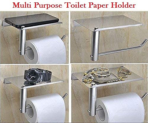 RSP Quality bit® Stainless Steel Multipurpose Toilet Paper Holder (Silver) - Image 5