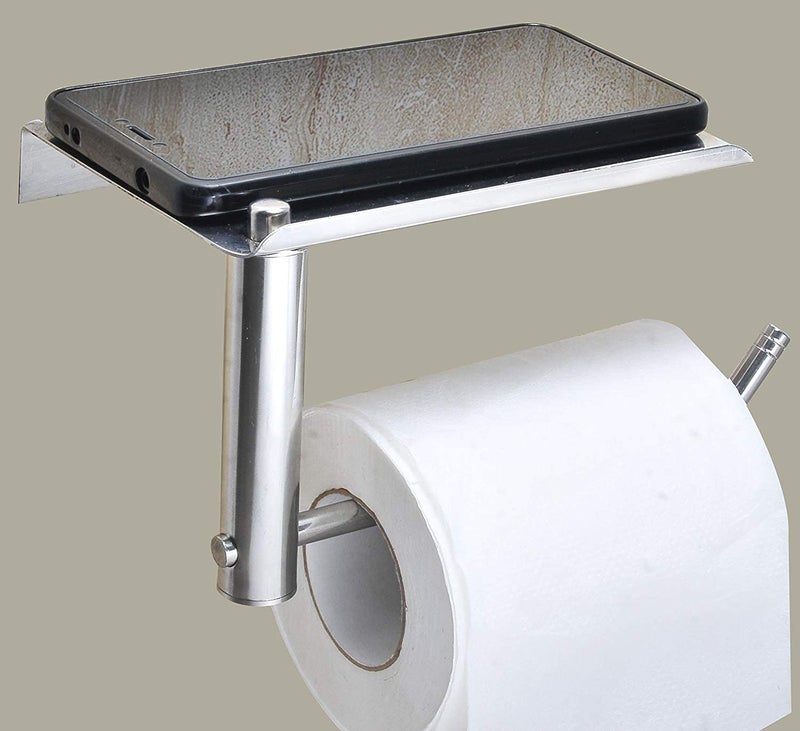 RSP Quality bit® Stainless Steel Multipurpose Toilet Paper Holder (Silver) - Image 1