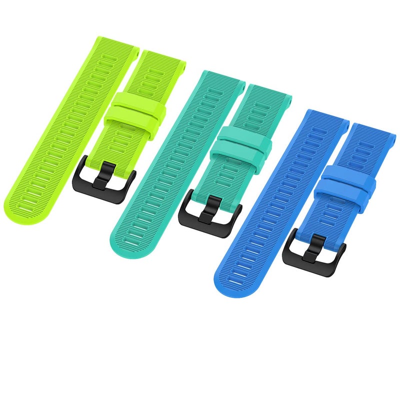 C2D JOY (3-Pack) Watchband Compatible with Garmin Forerunner 945 and 935 Replacement Band - Black Silicone Strap (37#+38#+40#) - Image 1