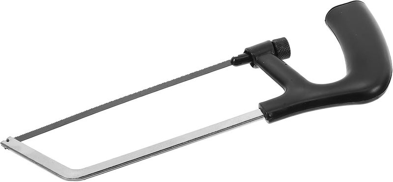 6-inch Mini U-shape Hacksaw with Plastic Handle, Portable Hand Saw for Woodworking Accessories and DIY Wood Carving, Includes Small Replaceable Blade for Precise Cutting - Image 1