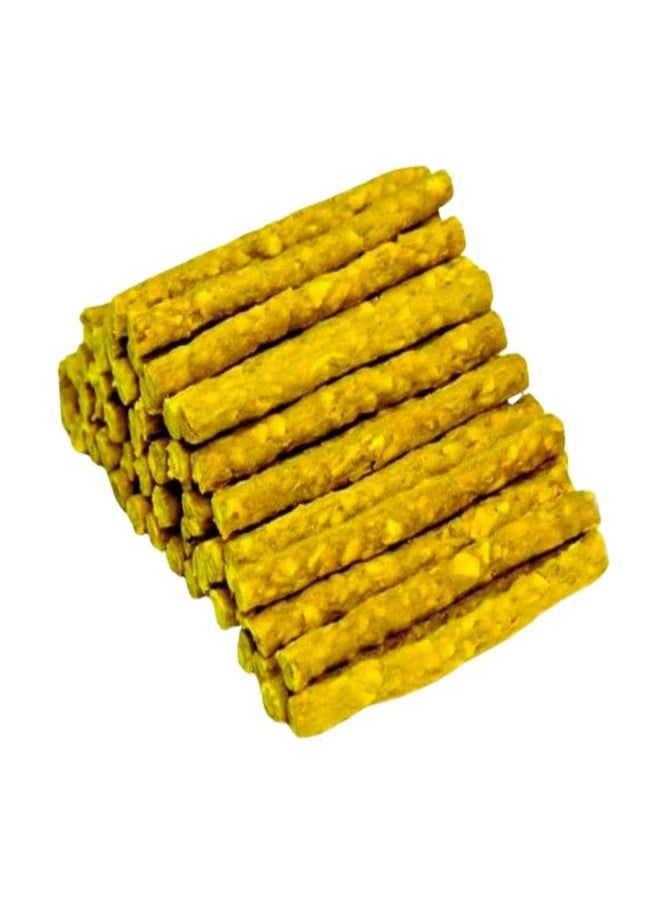 PET FUN عصي مضغ فاخرة للكلاب من بيت فن | عصي غنية بالبروتين للكلاب | مكافآت طبيعية للعناية بالأسنان لجميع السلالات | سهلة الهضم | وجبات خفيفة للكلاب لصحة الفم (250 غرام، دجاج)، مناسبة لجميع مراحل الحياة - Image 1