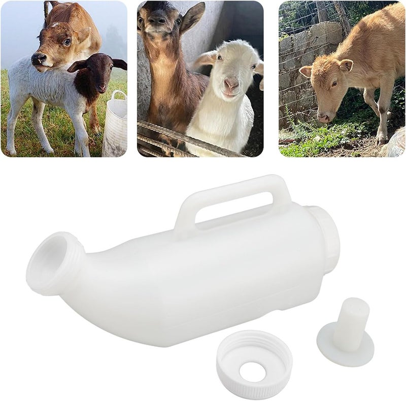 Sorandy Calf Feeding Bottle, 2L Animal Feeding Bottle Leakproof Milk Feeder for Goats, with Thickened Design Nipple Optimal Performance for Daily Farm Needs - Image 5