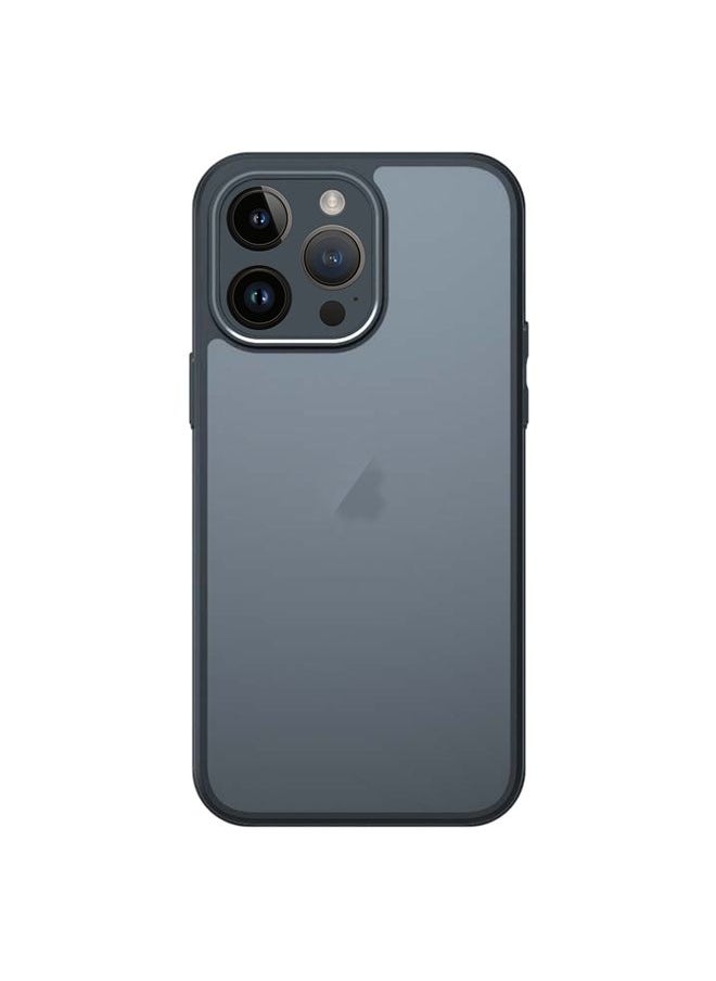HuHa Case Cover For iPhone 13 Pro Armor Precise Hole PC Hybrid TPU Phone Case Black 