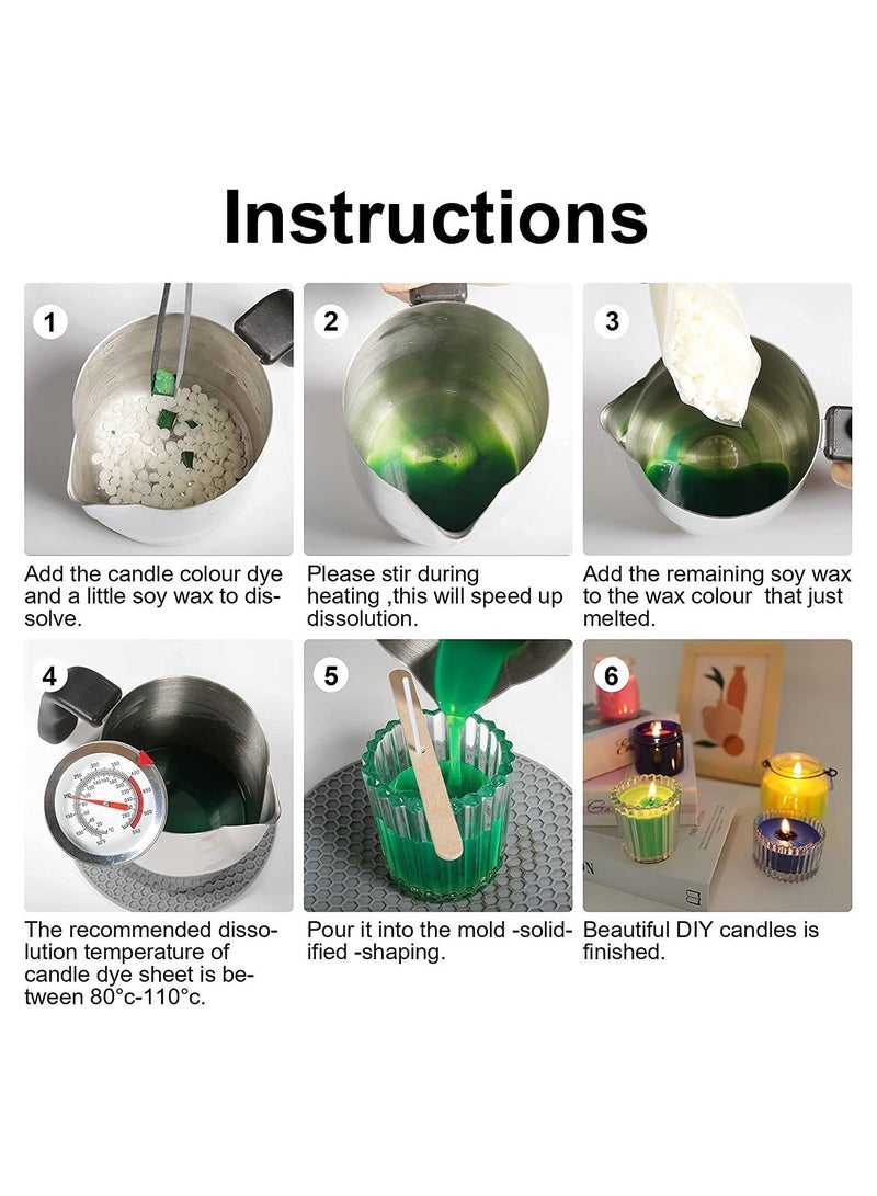 Candle Dye Set Candle Wax Dye for Candle Making Bulk Soy Wax Dyeing DIY Candle Making Kit 16 Colors - Image 3