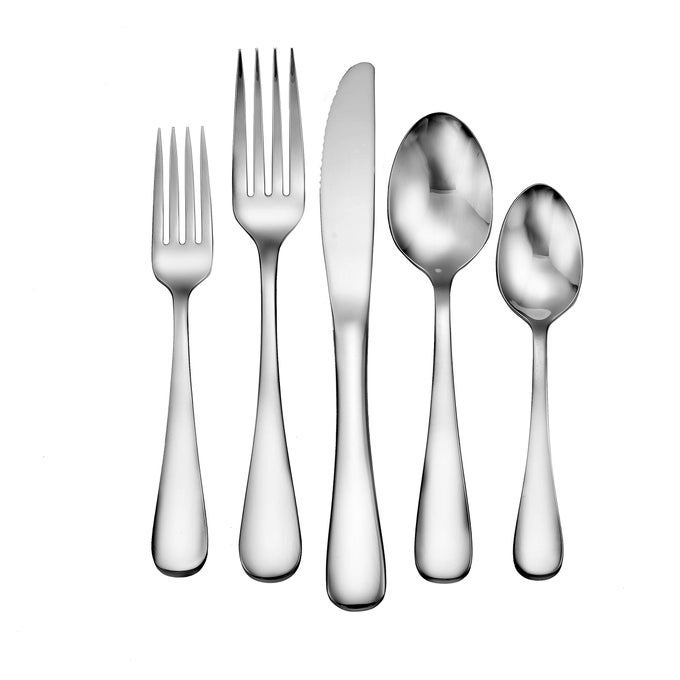 ANNAPOLIS 63 PIECE FLATWARE SET SERVICE FOR 12 INCLUDES 3PC SERVICE SET MADE IN USA