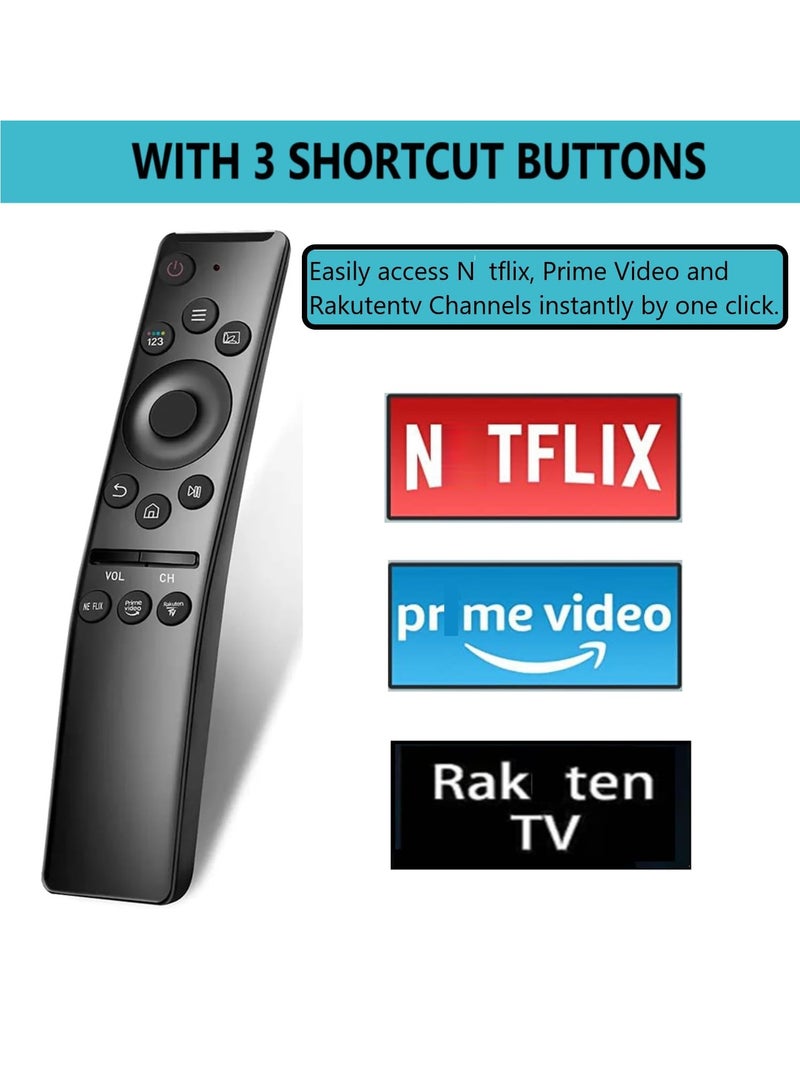 ELTRAZONE Universal Remote Control Compatible with Samsung Smart TV LCD LED UHD QLED 4K HDR with Netflix and Prime Video Buttons with battery - Image 4