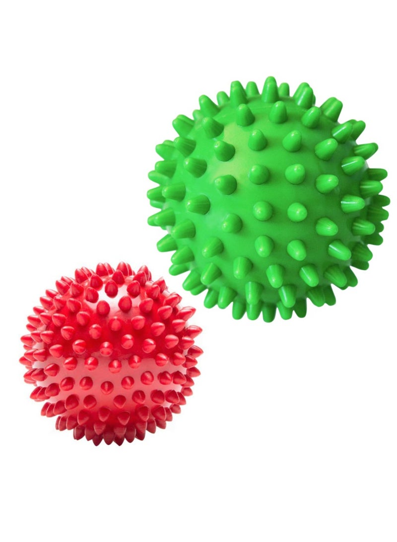 2 Packs Of Pointed Hard Massage Balls, Plantar Fasciitis Massage Rollers, Muscle Soreness Massage Balls - Exercise, Nerve Balance, Physical Therapy, Two Sizes 2.5 Inches/3 Inches (6.8/7.5cm) - Image 1