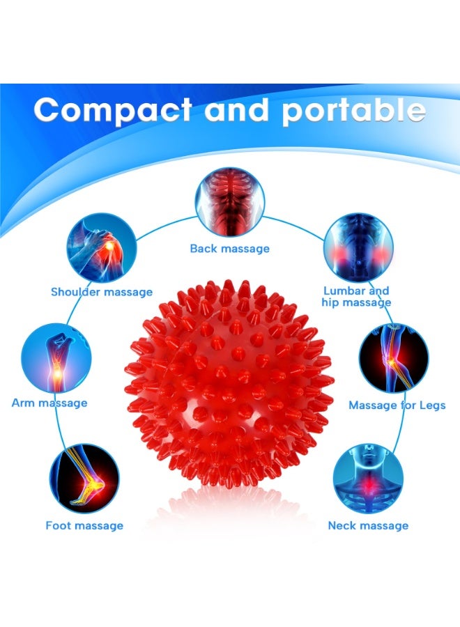 2 Packs Of Pointed Hard Massage Balls, Plantar Fasciitis Massage Rollers, Muscle Soreness Massage Balls - Exercise, Nerve Balance, Physical Therapy, Two Sizes 2.5 Inches/3 Inches (6.8/7.5cm) - Image 5