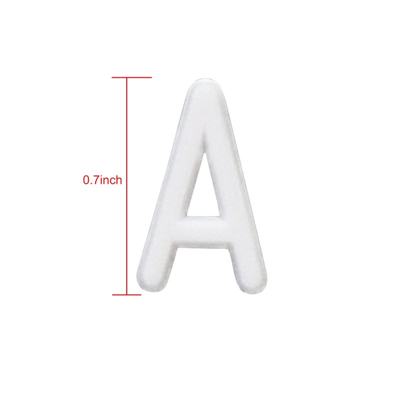 Veskaoty Letters for Felt Letter Boards, 300 Pieces Including Characters, Numbers & Symbols 0.7 Inch for Changeable Plastic Message Boards (White) - Image 5