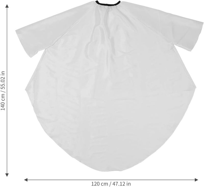 VICASKY Adults Hair Cutting Cape with Sleeves White, Barbershop Haircut Cape for Salon Use, Hairdressing Gown for Men and Women - Image 2