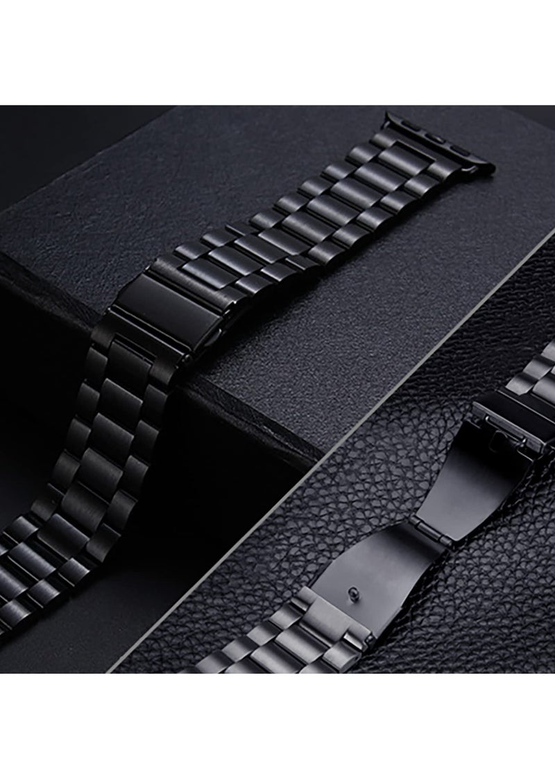 ELTRAZONE - Compatible Metal Apple Watch Band 49mm/45mm/44mm/42m Upgraded Version Stainless Steel iWatch Band/Strap with Case for Apple Watch Ultra SE2 SE & Series 8/7/6/5/4/3/2/1 - Image 1