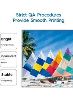 Generic مجموعة إعادة تعبئة الحبر GT52 المتوافقة مع طابعة HP DeskJet Smart GT Tank Ink (4 عبوات)  - Image 5