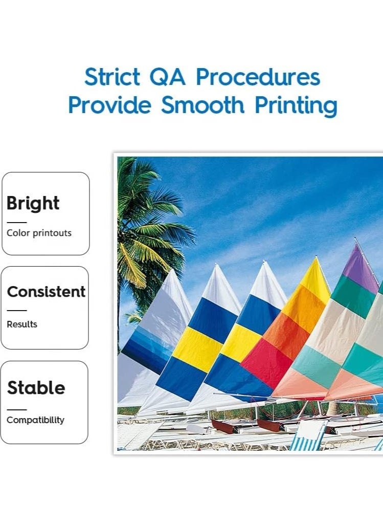 Generic - مجموعة إعادة تعبئة الحبر GT52 المتوافقة مع طابعة HP DeskJet Smart GT Tank Ink (4 عبوات) - Image 1