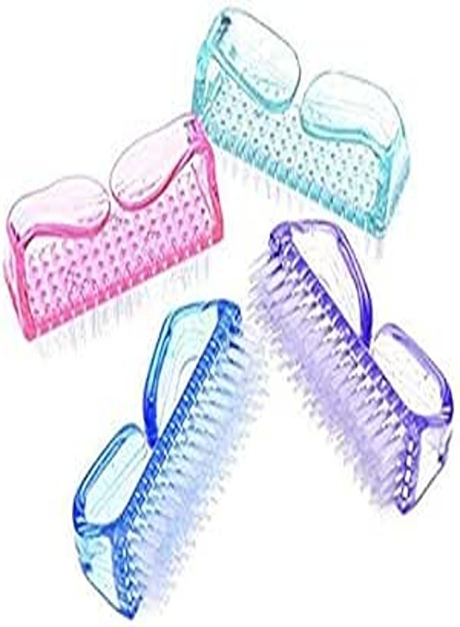 New8Beauty Nail Hand Scrubbing Cleaning Brush with Antifungal Soap to Wash Fungus, Pack of 4