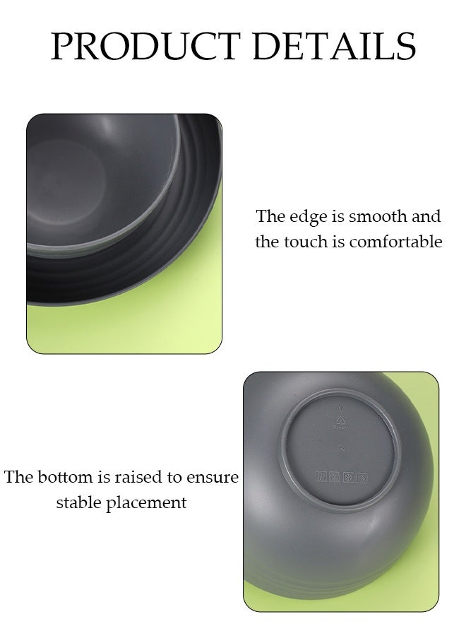 DUNISO 28 Pcs Wheat Straw Dinnerware Set，Portable Reusable Dinnerware Cutlery Sets，Eco-Friendly Lightweight Unbreakable Dish Set，for Kids Adult Home Office Party Picnic Camping Outdoor - Image 5