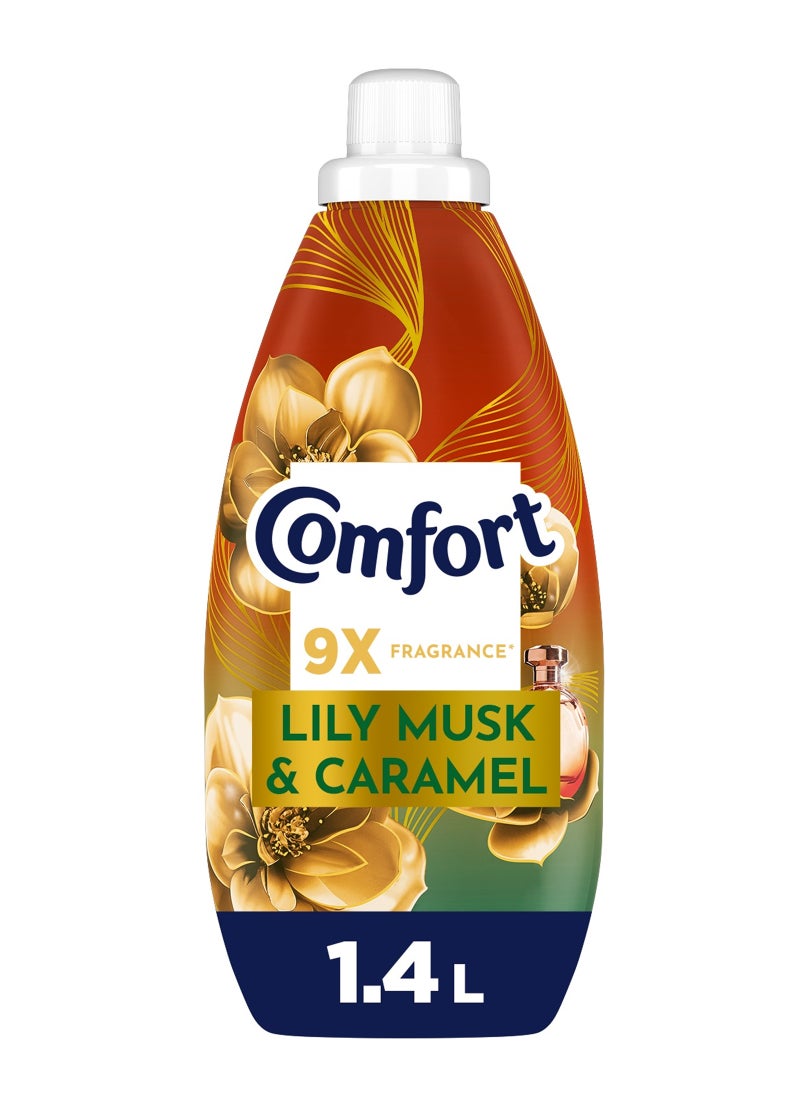 Comfort Concentrate Fabric Softener Lily Musk And Caramel 1.4L - Image 1