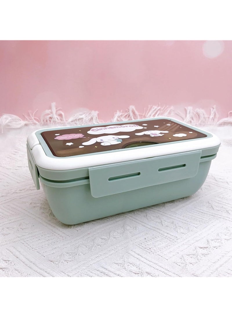 General Cartoon Cinnamoroll Cute Printed All-in-One Bento Box with Handle Kawaii 4 Point Locking Lunch Box Container for Food Fruit Snacks  - Image 4